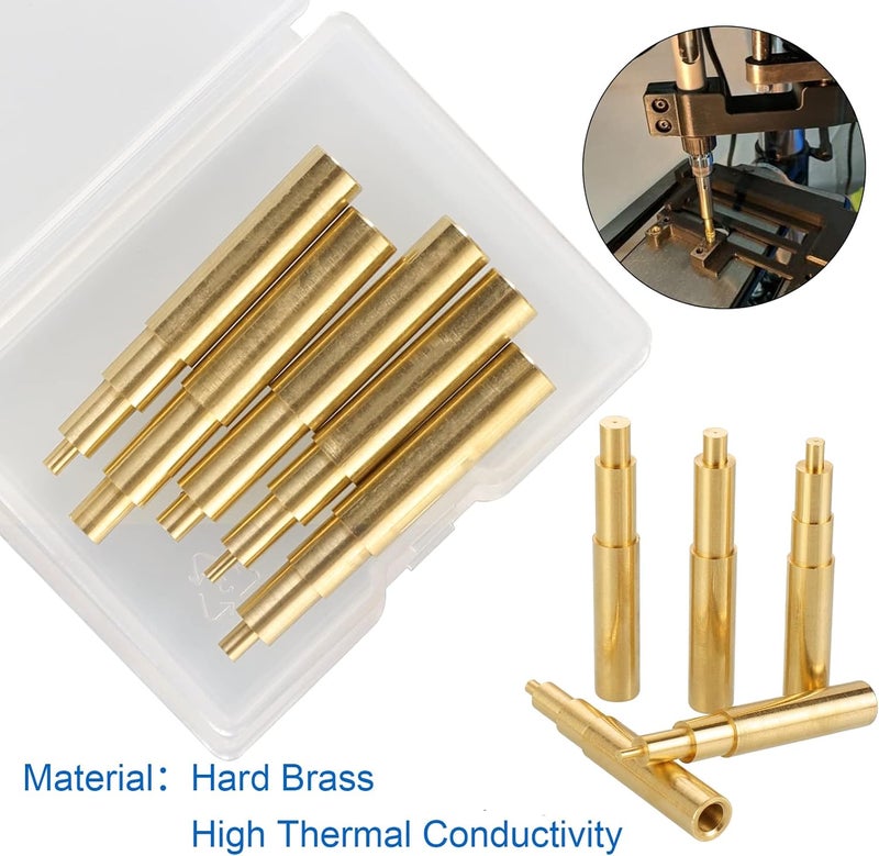HanTof 5Pcs Heat-set Insert Tips for M2,M2.5,M3,M4,M5 Threaded Inserts, Compatible with 900M T18 ST Hakko FX-888D/FX600 and Weller SP40NKUS/WLC100 Soldering Irons Tips, for Connecting 3D Printed Parts - Image 4